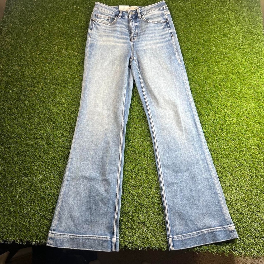 BKE Billie Slim Fit High Rise Trouser Jeans Light Wash NWT Women's Bootcut 27 - Picture 4 of 8